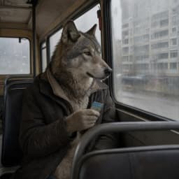 Волк в маршрутке