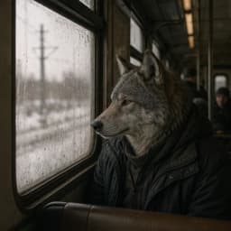 Волк в электричке