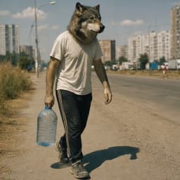 Волк в летнюю жару