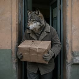 Волк с посылкой
