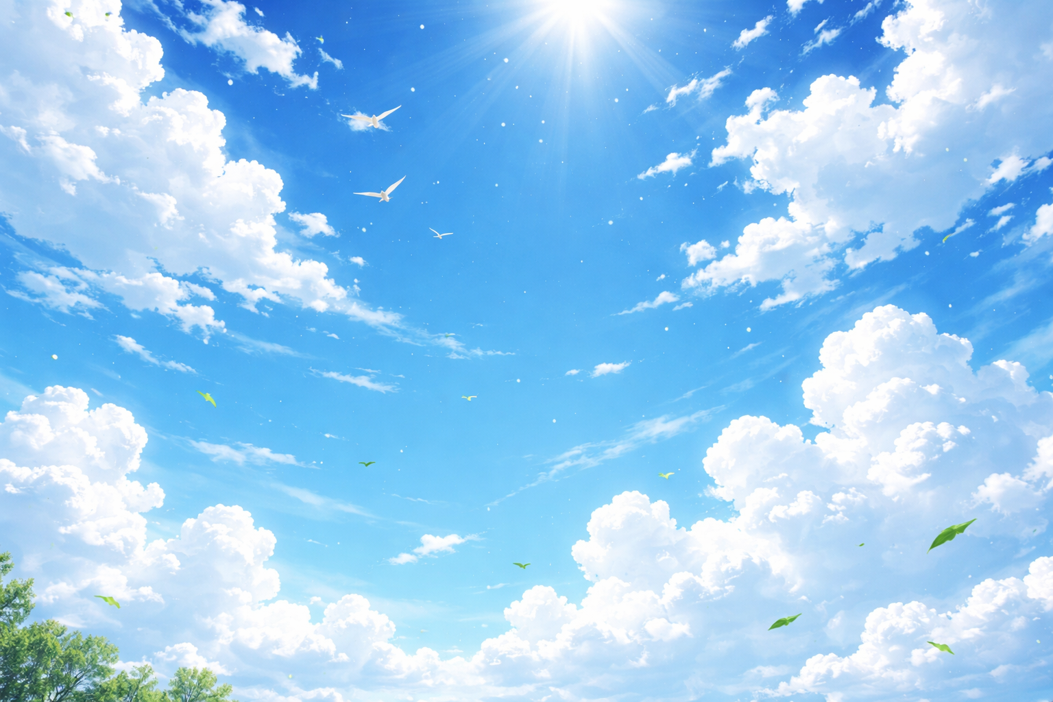 Летнее небо и облака